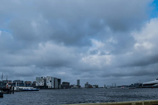 Amsterdam Nederländerna Ruari 2020 Floden Den Nederländska Staden Amsterdam Provinsen — Stockfoto