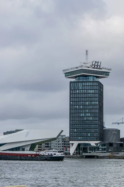 Amsterdam Nizozemsko Února 2020 Věž Dam Vyhlídkou Dam Amsterdamu Severu — Stock fotografie