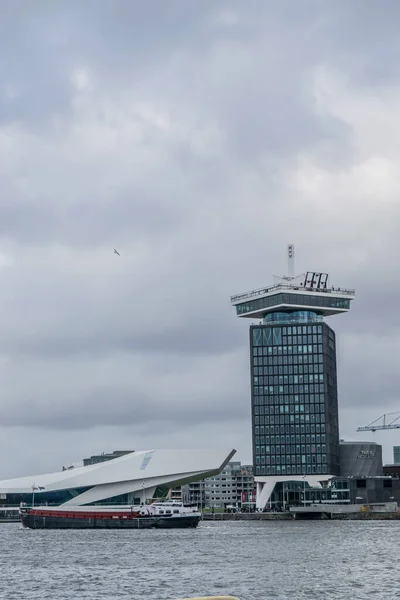 Amsterdam Nizozemsko Února 2020 Věž Dam Vyhlídkou Dam Amsterdamu Severu — Stock fotografie