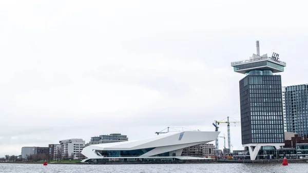 荷兰阿姆斯特丹 2020年2月27日 荷兰阿姆斯特丹Eye前的Ij河 — 图库照片
