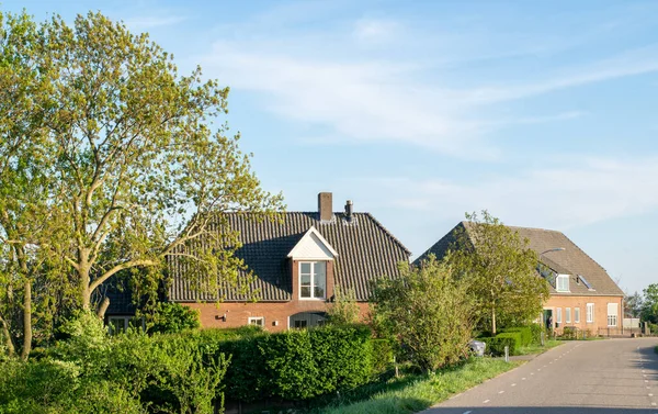 Old Traditional Dutch Farm House Standing Duffeltdijk Next Millingerwaard Kekerdom — Stock Photo, Image