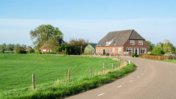 Ein Altes Traditionlal Holländisches Bauernhaus Duffeltdijk Neben Dem Millingerwaard Zwischen — Stockfoto