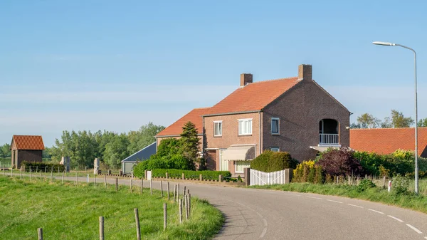 Ein Altes Traditionelles Holländisches Bauernhaus Duffeltdijk Neben Dem Millingerwaard Zwischen — Stockfoto