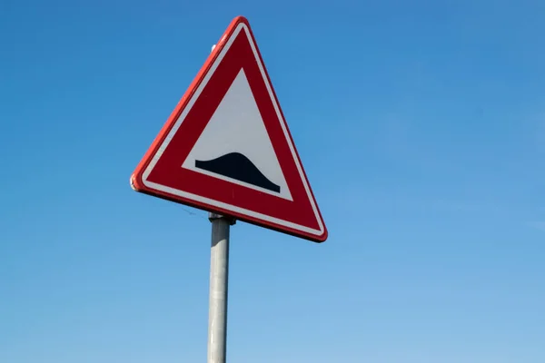 Dutch Traffic Sign Speed Bump — Stock fotografie