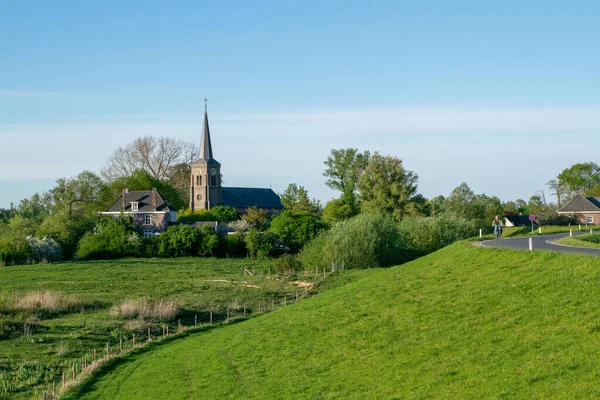 Εκκλησία Laurentius Στο Kekerdom Ένα Χωριό Στο Ooijpolder Στο Gelderland — Φωτογραφία Αρχείου