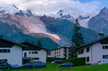 Chamonix 'den La Jonction des Bossons' a yürüyüş. Mont Blanc Massif, Fransız Alpleri, Chamonix, Bosson Buzulu, Fransa, Avrupa.