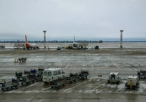 Київський Аеропорт Бориспіль Грудня 2019 Бізнесмен Аеропорту — стокове фото