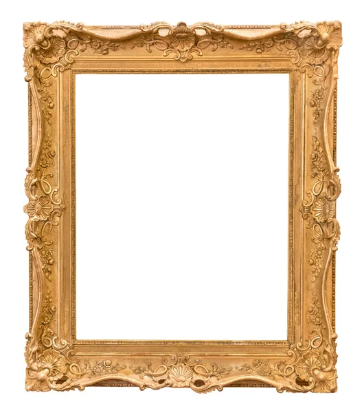 Rectangle decorative golden picture frame — Stock Photo, Image