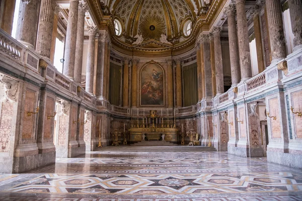 La Cappella Palatina nella Reggia di Caserta Foto Stock Royalty Free