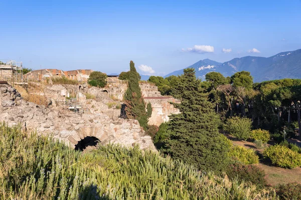 Ruínas de Pompeia, a antiga cidade romana — Fotografia de Stock