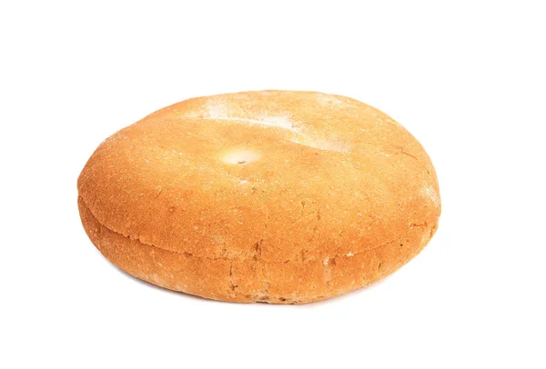 Burger-Brötchen auf weißem Hintergrund — Stockfoto