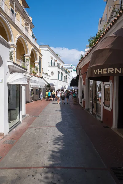 Via Camerelle street on Capri Island in Italy — Stock Photo, Image