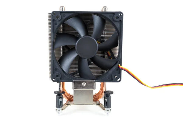 CPU cooler on white background — Stock Photo, Image