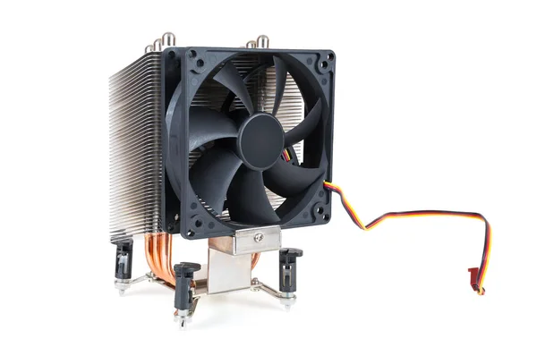 CPU cooler on white background — Stock Photo, Image