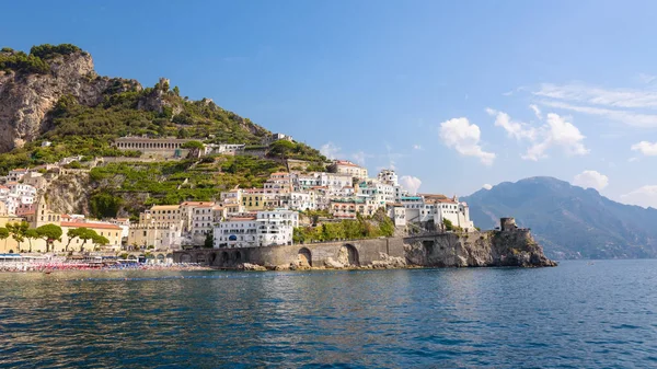 Panorama della città di Amalfi in Italia — Foto Stock