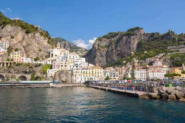 Porto in città Amalfi — Foto Stock