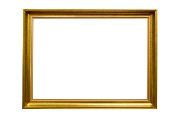 Rectángulo decorativo marco de imagen de oro — Foto de Stock