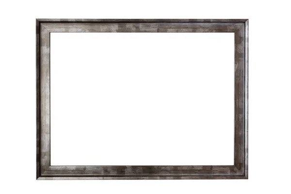Quadro de imagem de metal no fundo branco — Fotografia de Stock