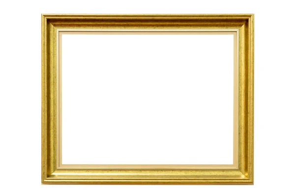 矩形装饰金色相框 — 图库照片