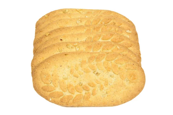 Koekjes op witte achtergrond — Stockfoto