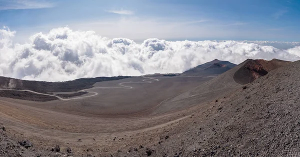 Blick auf die Ätna-Krater — Stockfoto