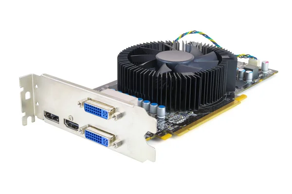 Computer graphic card on white background — Stock Photo, Image