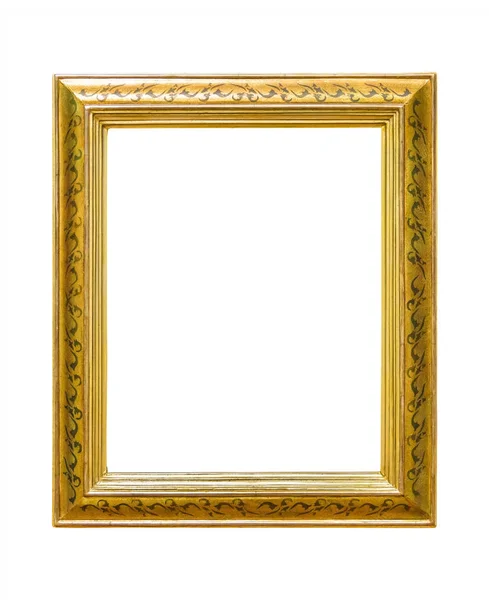 Retângulo decorativo moldura dourada — Fotografia de Stock