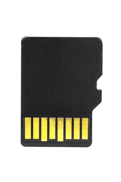 Tarjeta de memoria micro SD en blanco sobre fondo blanco — Foto de Stock