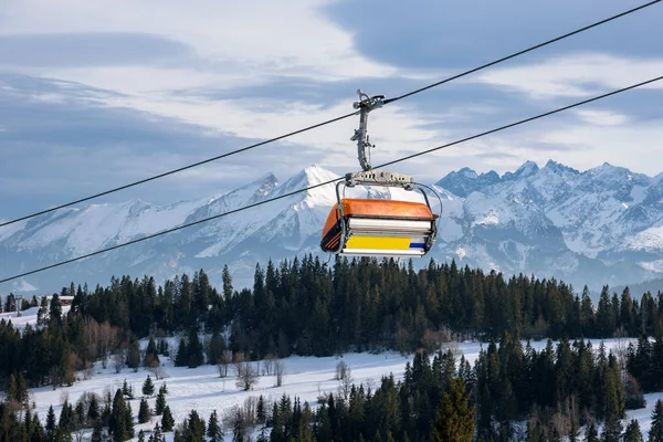 Modern Chair Lift Ski Resort Tatra Mountains — Stock Photo, Image