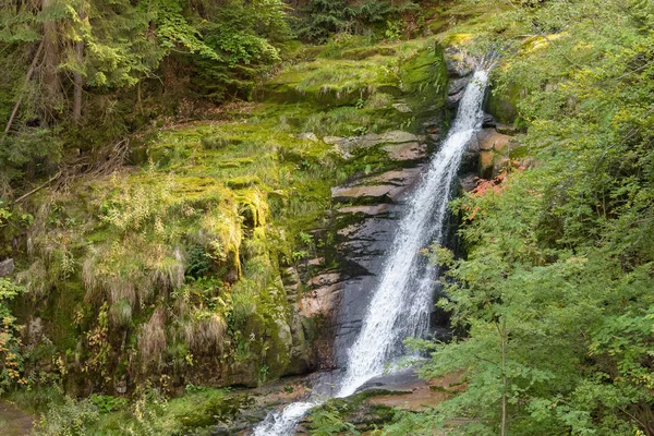 Cascade Rivière Kamienczyk Haute Cascade Des Monts Géants Polonais — Photo