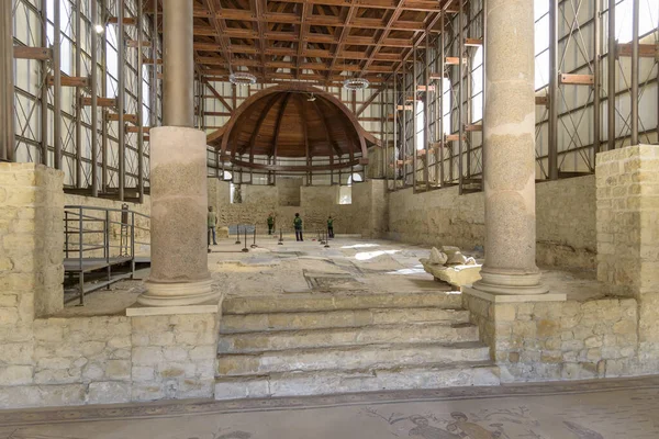 Piazza Armerina Sicily Italy August 2017 Interior Famous Ancient Roman — Stock Photo, Image