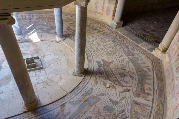 Piazza Armerina Sicilien Italien Augusti 2017 Berömd Mosaik Villa Romana — Stockfoto