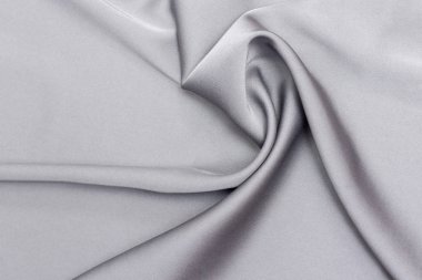 İpek kumaşın arka plan dokusu, gri renk. Lüks geçmiş. pürüzsüz zarif