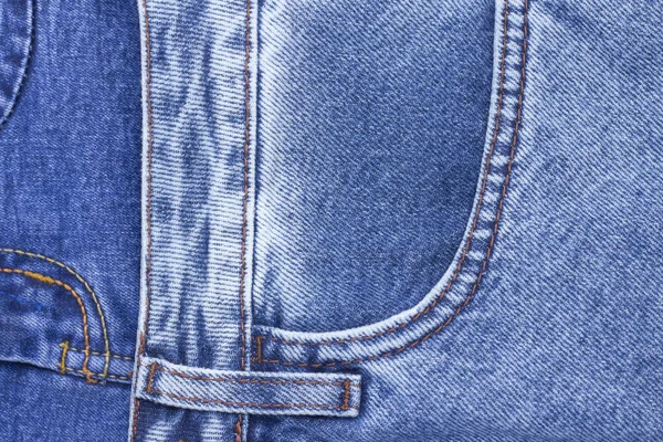 Sfondo Texture Blue Jeans Tessuto Denim Sfondo Jeans Disposizione Disegno — Foto Stock