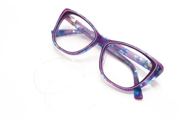 Moderne Modieuze Damesbrillen Voor Het Zicht Frame Glas Een Lichte — Stockfoto