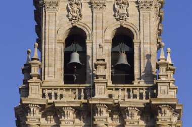 6 Aralık 2019 'da, Santiago de Compostela Katedrali' nin ana barok görüntüsü.