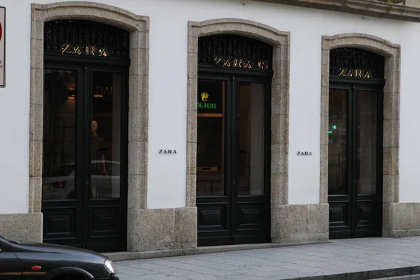 Een Coruna Spanje Winkel Van Zara Een Centrale Straat Corua — Stockfoto