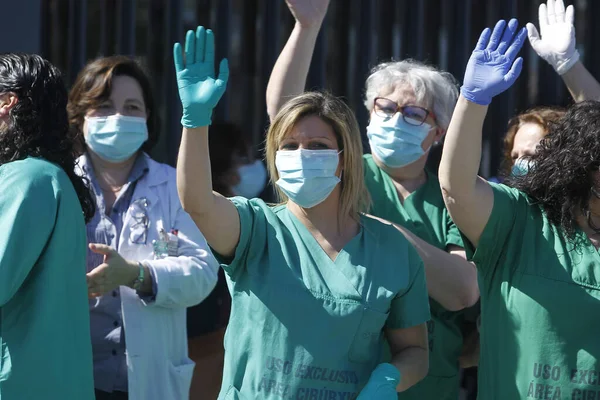 Coruña España Los Trabajadores Sanitarios Que Enfrentan Nueva Crisis Del Fotos De Stock Sin Royalties Gratis