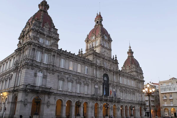 Coruna Town Hall Gelegen Aan Maria Pita Square Galicië Spanje — Stockfoto