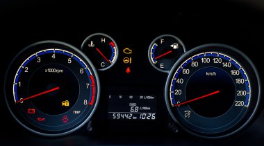 Işıklı araba kontrol paneli