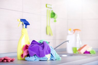Mutfak temizlik konsepti