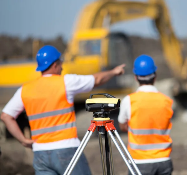 Trabajos de construcción de carreteras — Foto de Stock