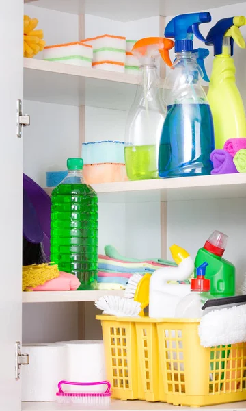 Cleaning supplies storage