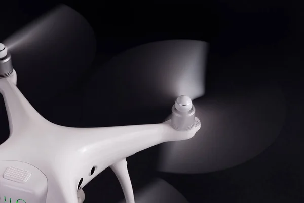 Propeller av vita drone — Stockfoto