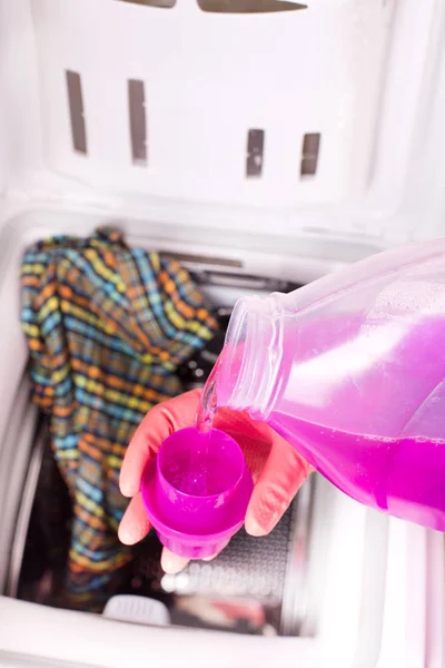 Detergente de verter para lavadora — Foto de Stock