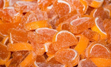 Yığın portakal jöle fasulye