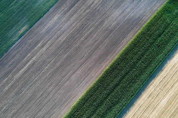 Ackerland schießt aus der Luft — Stockfoto