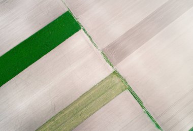 Tarımsal parsel Üstten Görünüm