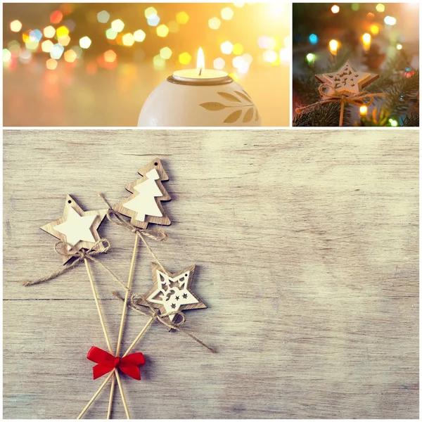 Christmas celebration collage — Stock Photo, Image