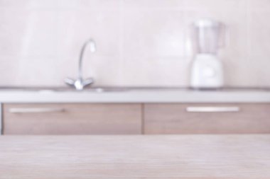 Boş tablo arka plan içinde mutfak